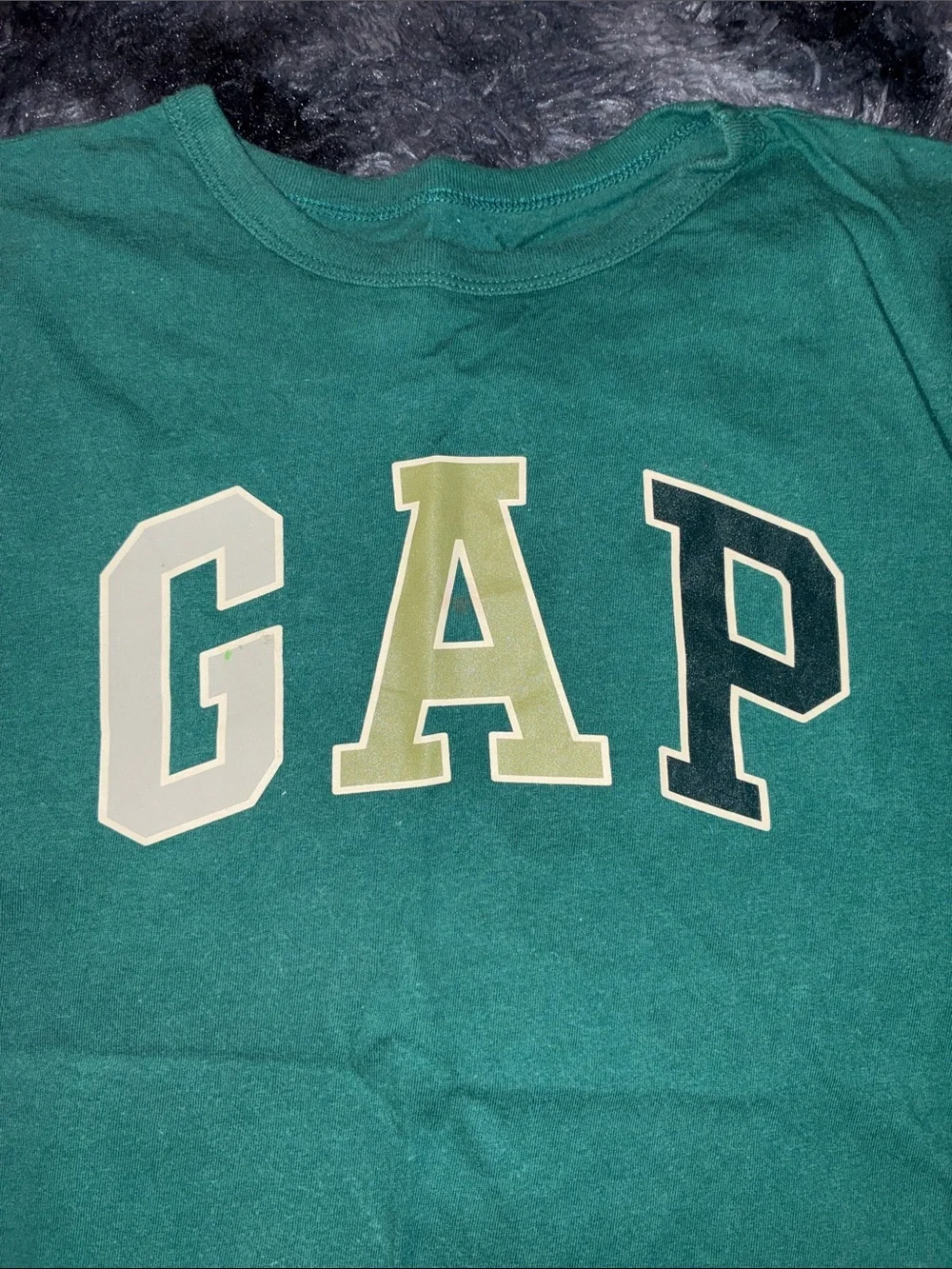 GAP Kids Short Sleeve Tees - Blue, Green & Multi Print patchwork lot of 3 XL